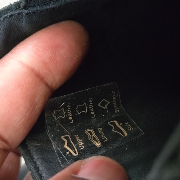 Patina Black Stack Heel Slip On Ankle Boots Size 9.5 - Picture 6 of 8